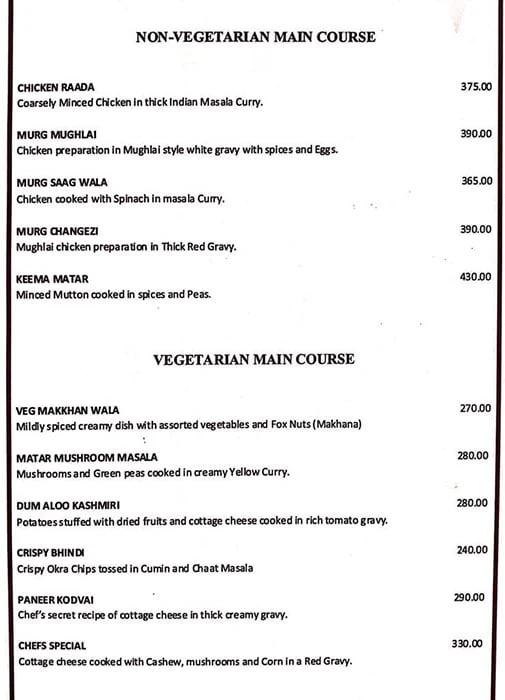 Royal Repast Restaurant & Cocktail Lounge menu 