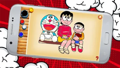 Kids Wearing Face Masks Nobita Colouring Book !