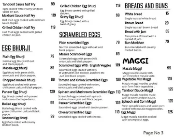 Egg By Hen menu 