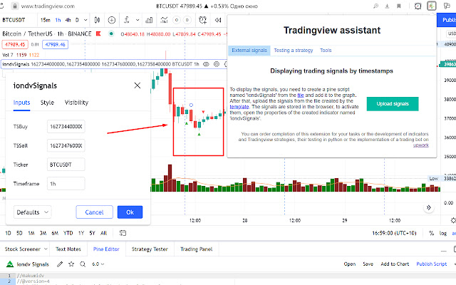 tradingview api - Draw new line in Trading View by using Pine Script -  Stack Overflow