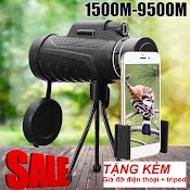 Ống Nhòm Gắn Điện Thoại 40X60 Telescope Nhìn Siêu Xa, Tặng Kèm Tripod+Giá Đỡ Điện Thoại