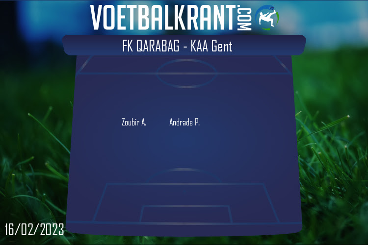 Opstelling FK Qarabag | FK Qarabag - KAA Gent (16/02/2023)