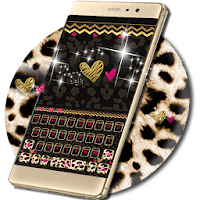 Luxury leopard Keyboard Theme