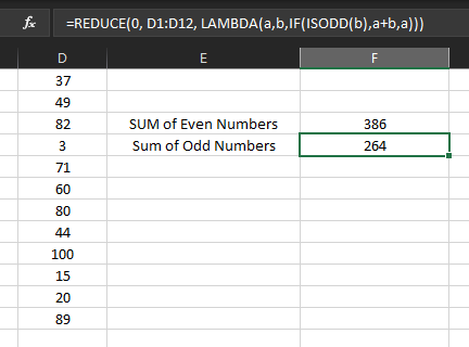 How to do Custom Mathematical Operations in an Array in Excel