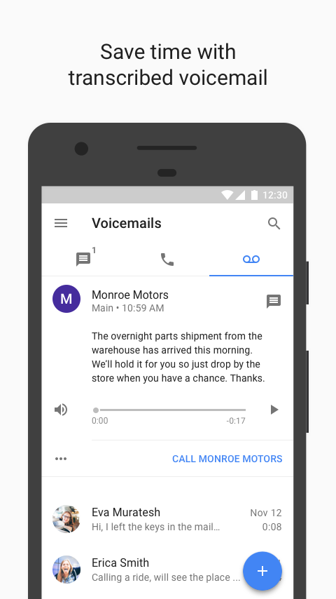    Google Voice- screenshot  