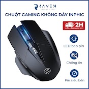 Chuột Máy Tính Không Dây Gaming Inphic Pm6, Chuột Wireless Chơi Game Pin Sạc - Raven Gear