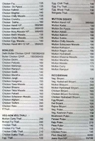 Hotel Arambha menu 2