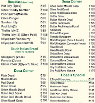 Udayam Sri Bhavan Pure Veg Restaurant menu 2