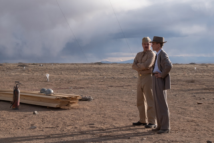 Matt Damon as Leslie Groves and Cillian Murphy as J Robert Oppenheimer in 'Oppenheimer'. The film landed 13 Oscar nominations on Tuesday. File photo.