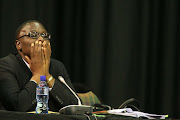 National Police Commissioner, Riah Phiyega during the Marikana Commission of Inquiry on May 27, 2013 in Rustenburg, South Africa.