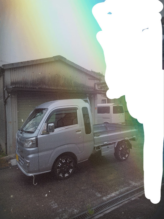 ハイゼットジャンボのいつもいいね＆コメントありがとうございます・７月もよろしくお願いいたします・ずぶ濡れの愛車・甘党✺一家・珈琲庭　桜に関するカスタム事例の投稿画像3枚目