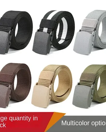 110/120/130/140cm Military Automatic Buckle Nylon Belt Ou... - 0