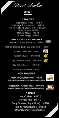 Street Arabia Food Company menu 3