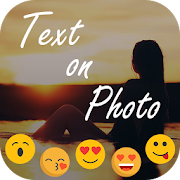Stylish Text Over Photo  Icon