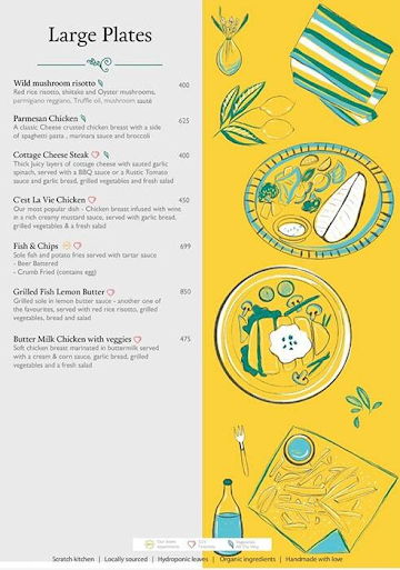 C'Est La Vie - Pizzas, Pastas & Burgers menu 