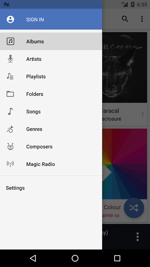    CloudPlayer™ Platinum cloud music player- screenshot  