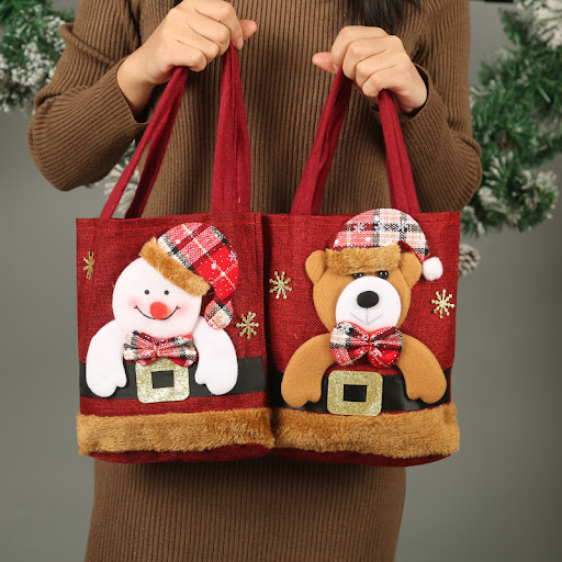 Title 2, Christmas Decorative Handbag Cute Simple. A cha...