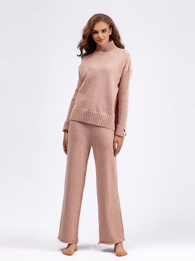 Title 6, Womens Knit Suit Mock Neck Sweater Thick Loose...