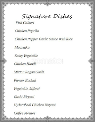 Tangerine Cafe - The Retreat menu 1