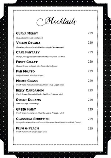 Cafe Co2 Resto Lounge menu 