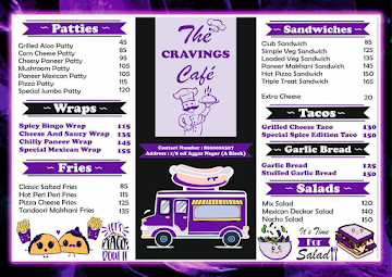 The Cravings Cafe menu 