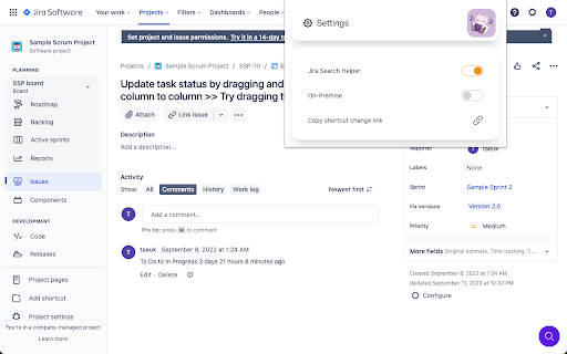 Jira Search Helper