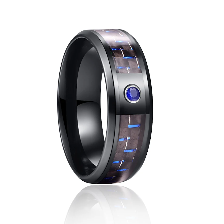 Herenmode titanium stalen ring – stijlvol en duurzaam. Ideaal voor dagelijks gebruik, waterbestendig en met een modern en verfijnd design.