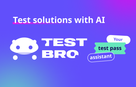 Test Bro - Web test assistant & exam helper small promo image