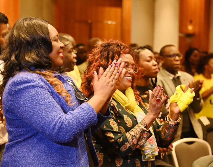 Crowd during the Deputy President William Samoei meeting with Kenyans living in the United Kingdom on Sunday, March 6,2022.