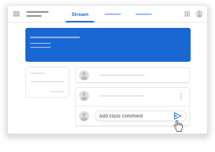 クラス ストリームに投稿する パソコン Classroom ヘルプ