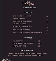 Cafe Willow menu 1