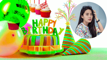 Birthday Photo Frame Editor Screenshot