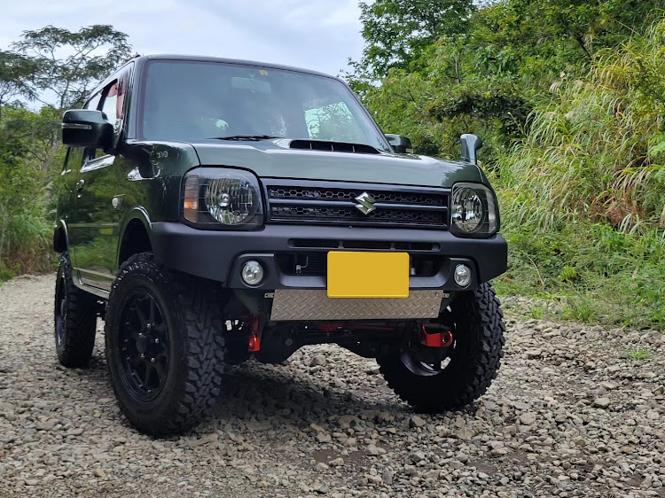 ジムニーのジムニーJB23・林道ドライブ・獣に注意・減衰力調整・オフスタイルミーティング落選に関するカスタム事例の投稿画像1枚目