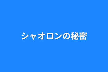 シャオロンの秘密