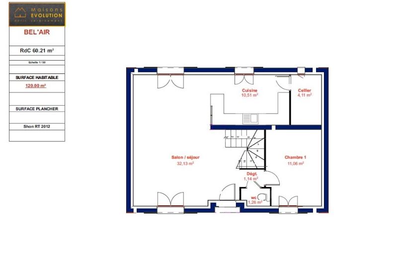  Vente Terrain + Maison - Terrain : 320m² - Maison : 120m² à Bois-le-Roi (77590) 