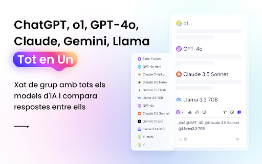 Sider: Barra lateral de ChatGPT + GPT-4o, Claude 3 & DeepSeek AI