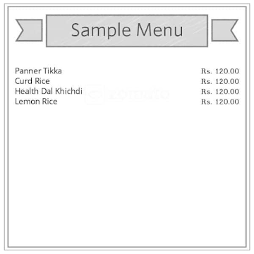 Khichdi Experiment menu 