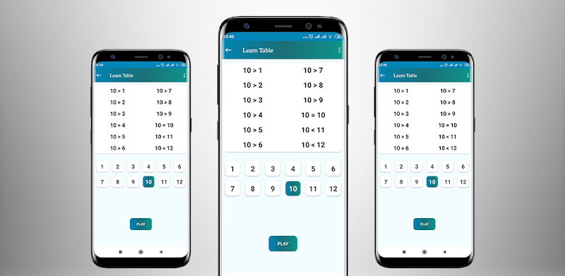 comparaison des nombres : math