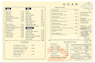 Vintage Restaurant menu 1