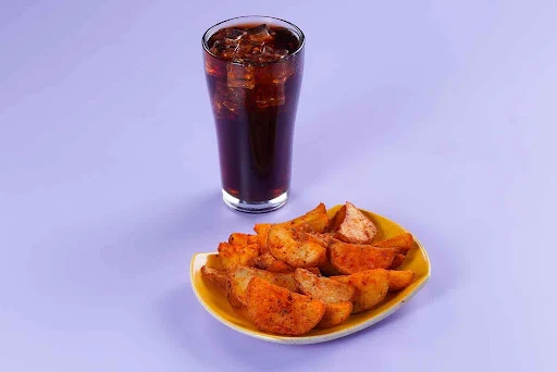 Potato Wedges And Thums Up