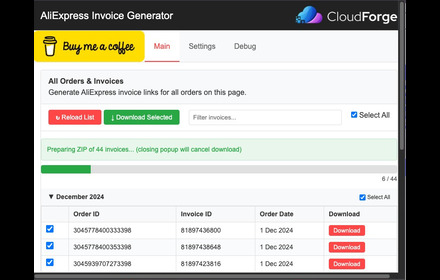 AliExpress Invoice Download Promo Image