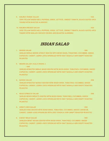 Salads & Grills Co. menu 