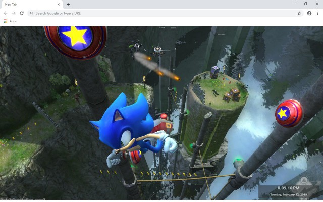 Sonic The Hedgehog New Tab Theme