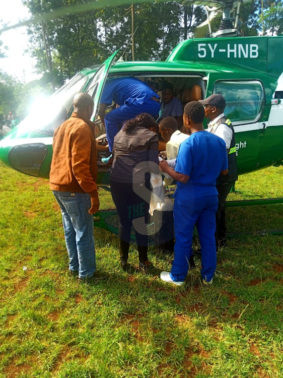 Meru Deputy Speaker's being evacuated to Nairobi for treatment.