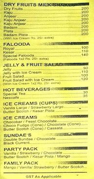 Hotel Shabri menu 6