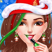 Christmas Salon Makeover & Dressup Game for Girls  Icon