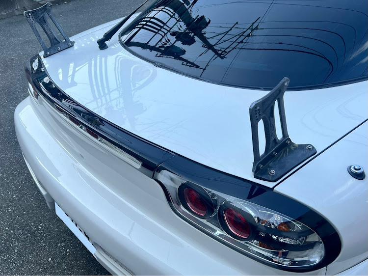 RX-7の真正面ショット・2月・GTウイング・セッティング・アレの速さだけは若い者には負けん😡に関するカスタム事例の投稿画像2枚目