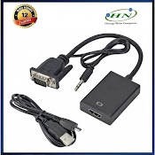 Cáp Chuyển Vga Sang Hdmi Có Audio (Hộp Xanhđen)