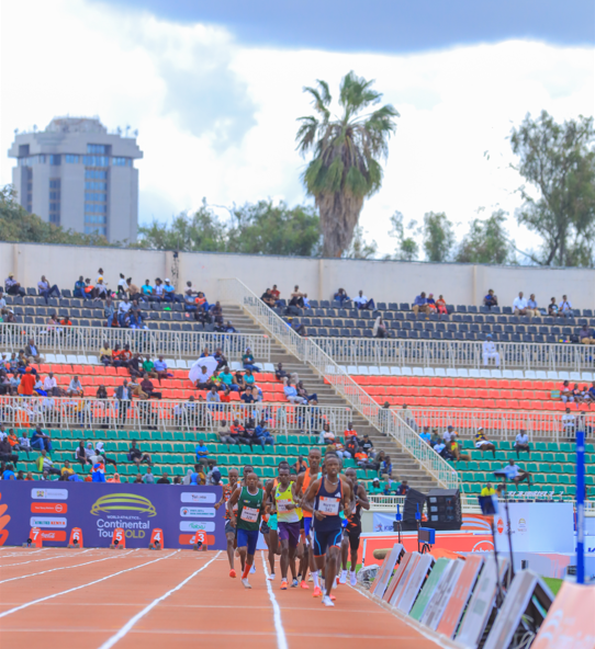 Fans during the Absa Kip Keino Classic sponsored by Absa Bank, at the Nyayo National Stadium on April 20, 2024.