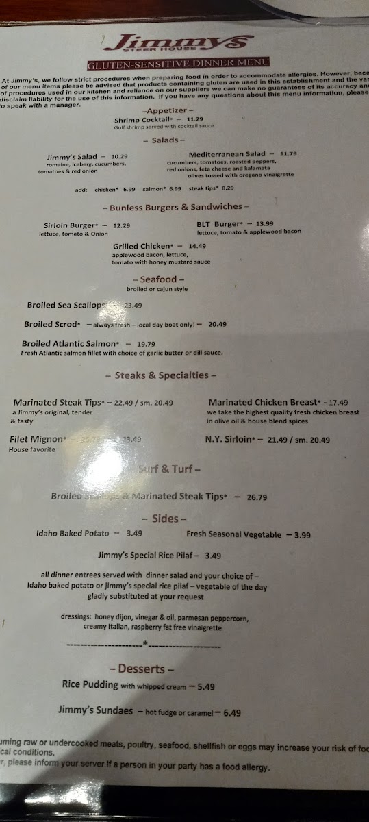 Gf menu